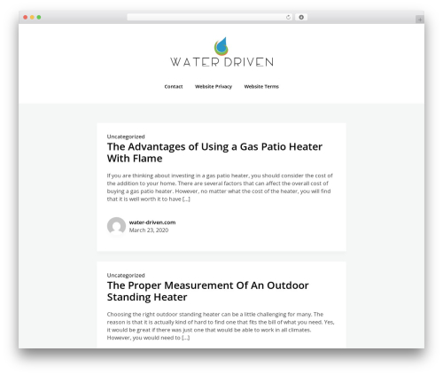 WordPress theme Ignites - water-driven.com