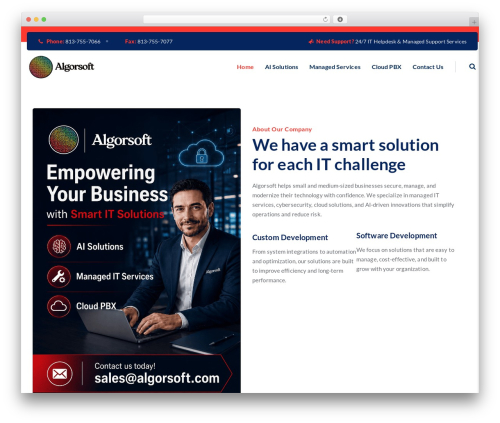 Themeextras for devfoxtheme WordPress plugin - algorsoft.net