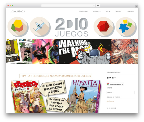Farben Basic WordPress theme - 2d10juegos.com