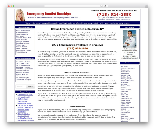 Generic Theme Responsive WP theme - dentalemergencybrooklyn.com
