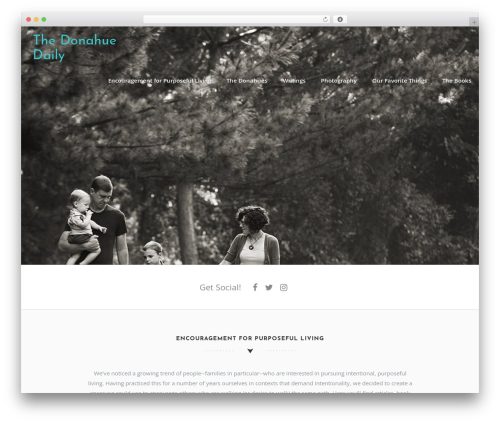 Sensible WP WordPress theme - donahuedaily.com