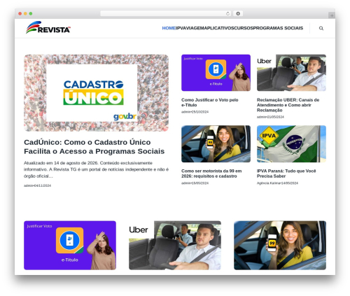 Theme WordPress WebDV Theme - revistatecnologiagrafica.com.br