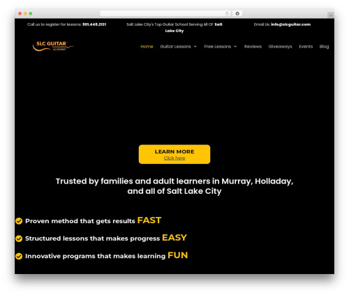 Thrive headline optimizer WordPress plugin - slcguitar.com