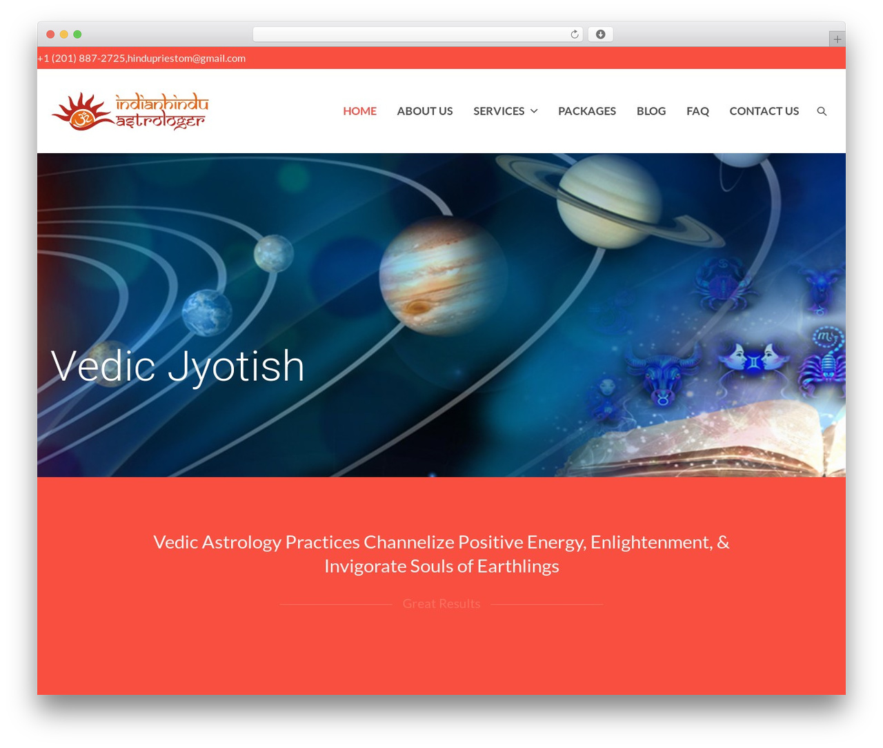 Amax WordPress theme - indianhinduastrologer.com