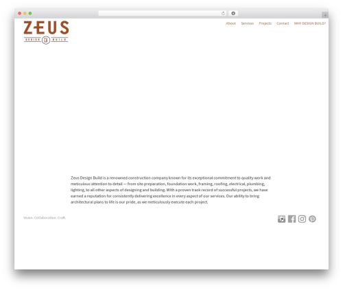 Bootstrap Canvas WP WordPress theme - zeusdesignbuild.com