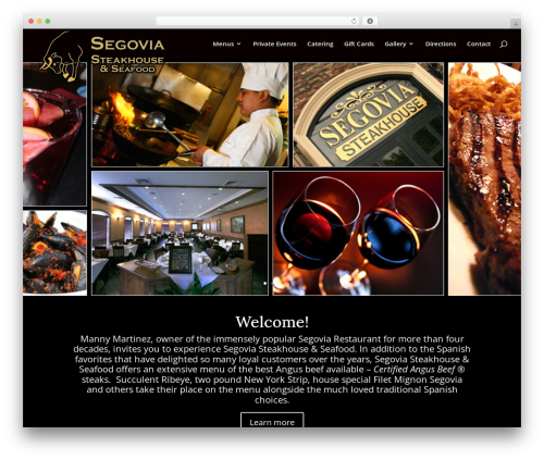 Divi WordPress theme - segoviasteakhouse.com