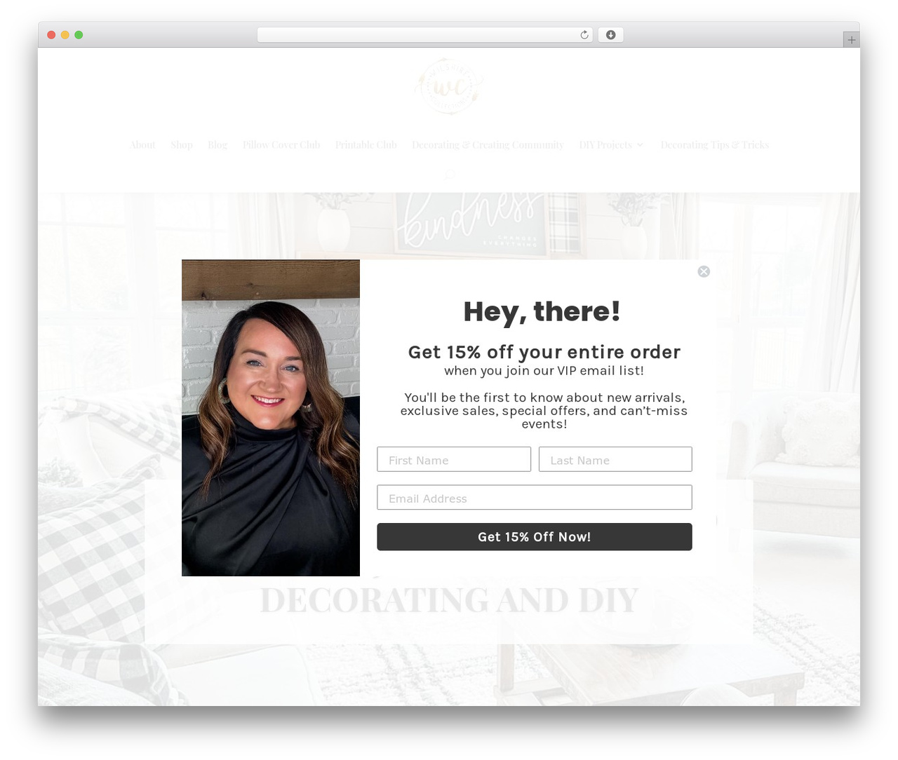 Divi WordPress theme - wilshirecollections.com