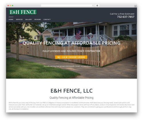 Kleo theme WordPress - ehfences.com
