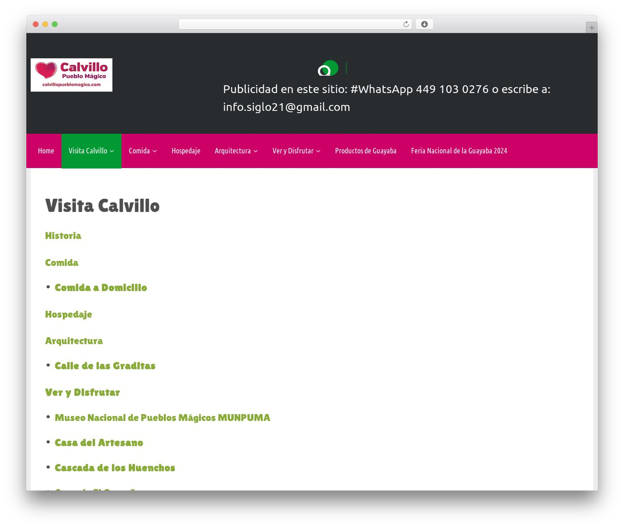 Slice Pro WordPress theme - calvillopueblomagico.com Slice Pro WordPress theme - calvillopueblomagico.com