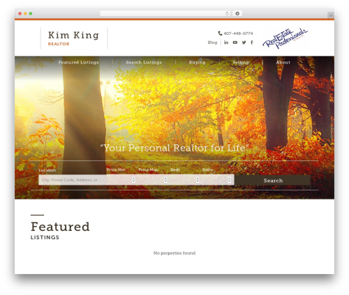 Theme WordPress IXACT Framework - kimkingrealtor.com