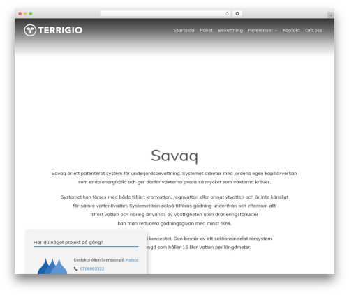 WordPress theme Create - terrigio.se