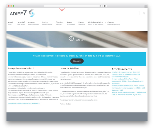 WordPress theme Glider - adief7.com