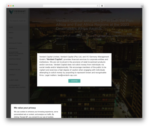 Disclaimer Popup (disclaimer-popup) free WordPress plugin - verdant-cap.com