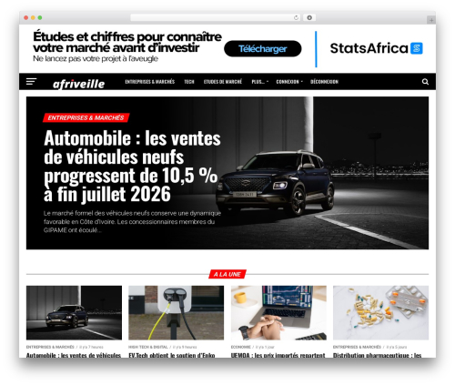 Zox News best WordPress magazine theme - afriveille.com