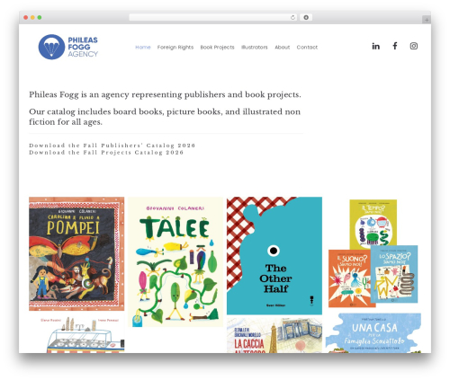 Arnold WordPress theme - phileasfoggagency.com