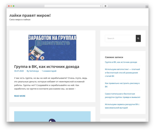 Best WordPress theme Manta - dolike.ru