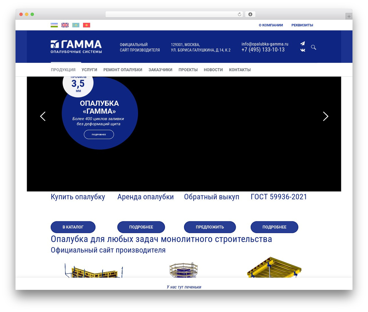 Cleanora WordPress theme design - opalubka-gamma.com