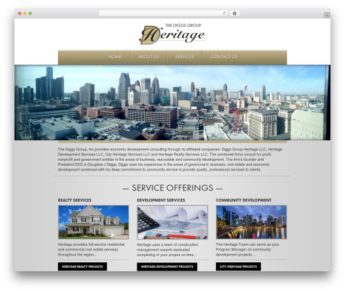 Diggs Group, LLC best WordPress theme - thediggsgroup.com