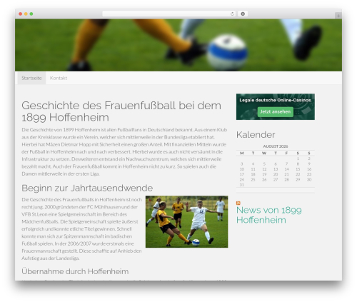 Flat Bootstrap theme WordPress free - tsg-hoffenheim-frauen.de
