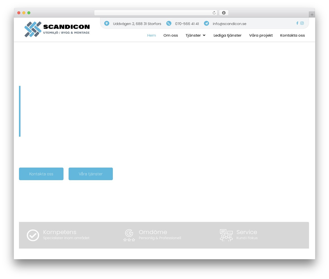 Hello Elementor WordPress theme - scandicon.se