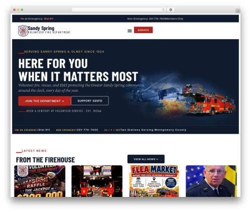 Hello Elementor WordPress theme - ssvfd.org