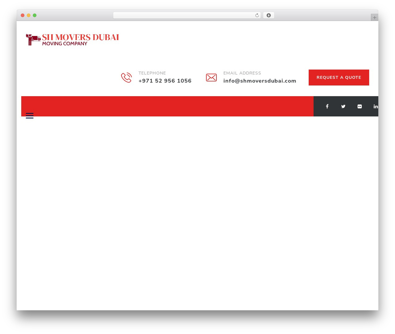 MoversCO WordPress theme - shmoversdubai.com