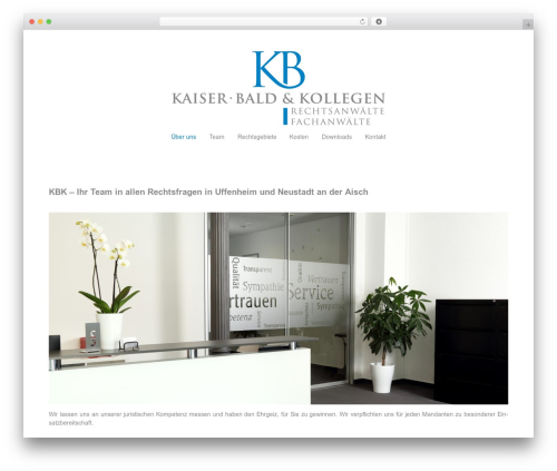 Noto Simple WordPress theme design - kbk-recht.de