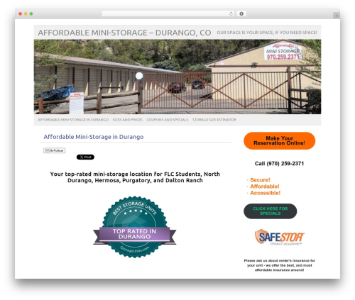 picolight WordPress theme - affordablestoragedurango.com