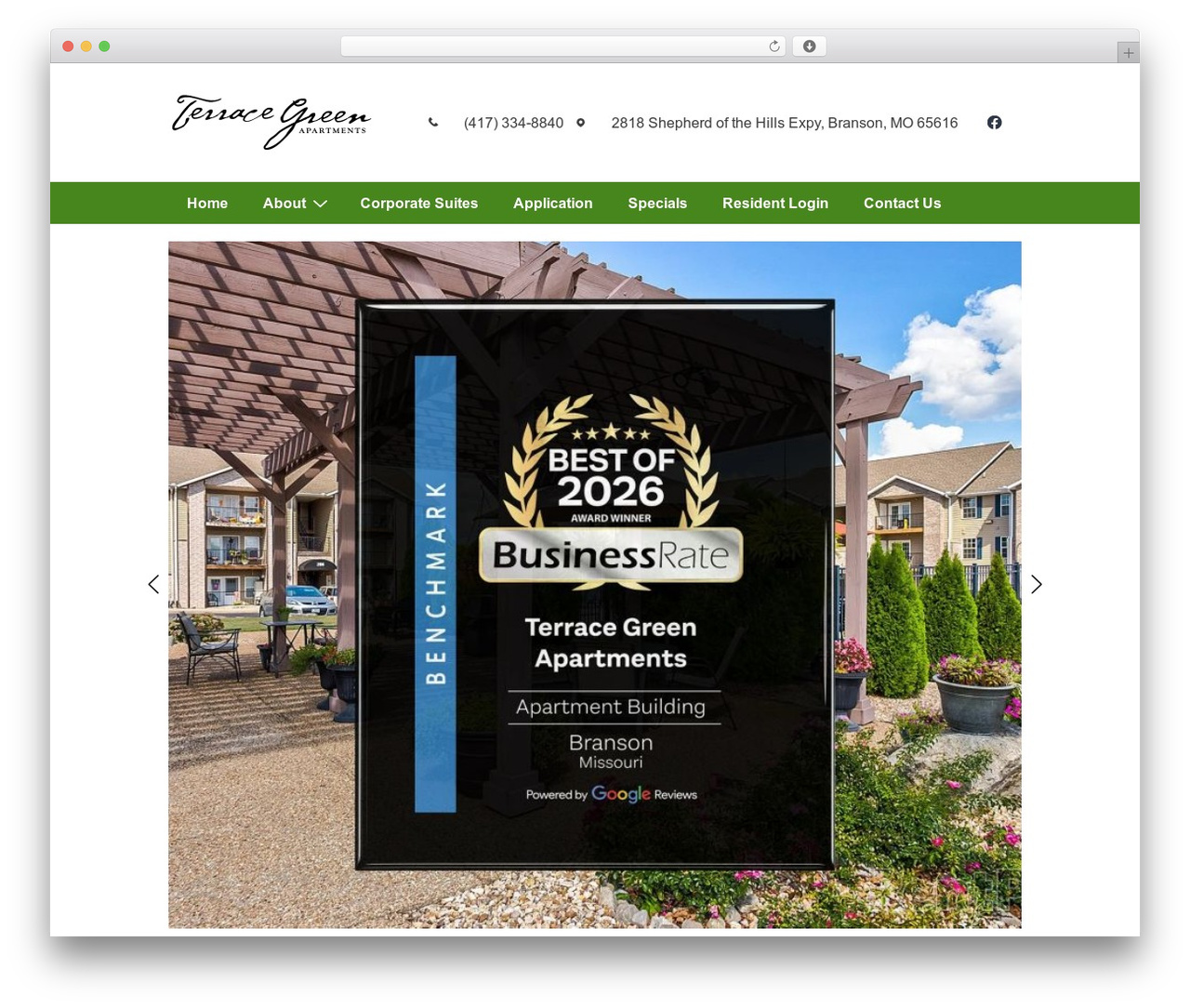 Responsive theme WordPress - terracegreenbranson.com
