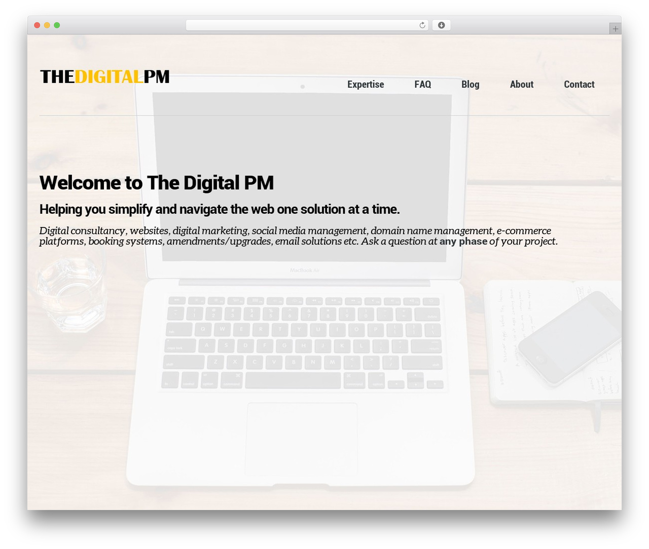 Selfy theme WordPress - thedigitalpm.com.au