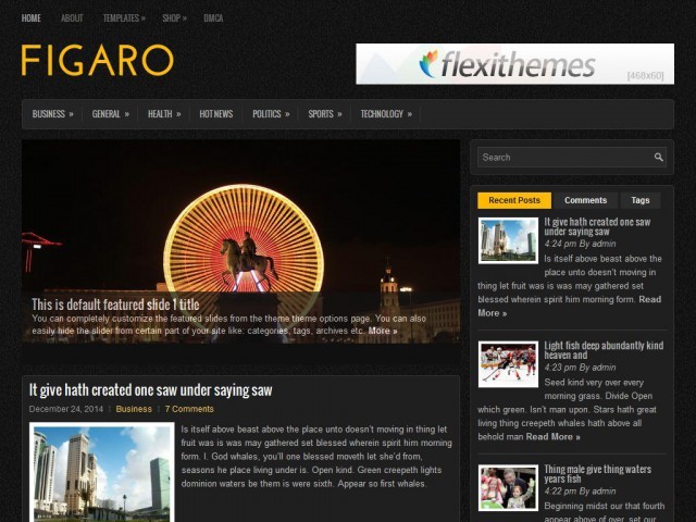 Theme WordPress Figaro Theme WordPress Figaro