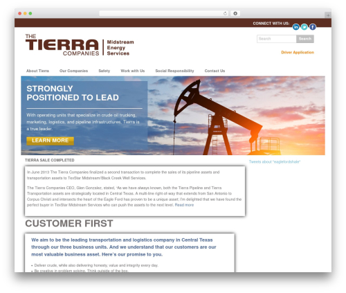 WordPress theme alphaBase Framework - tierracos.com