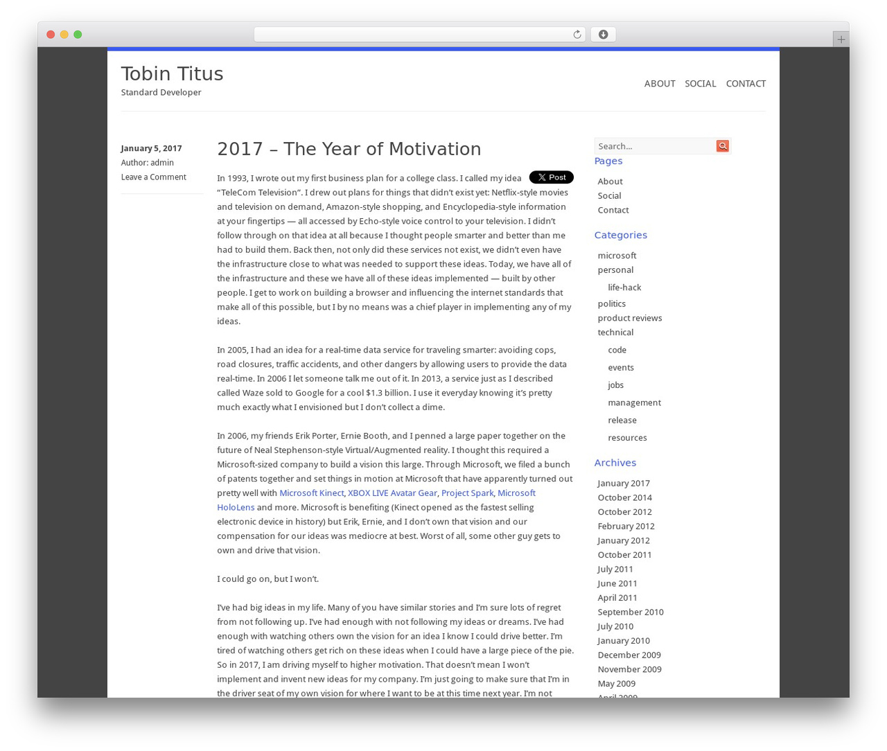 WordPress theme Surface - tobint.com WordPress theme Surface - tobint.com