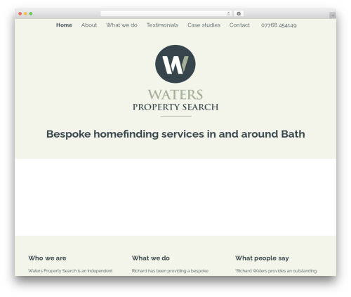 WordPress theme Create - waterspropertysearch.co.uk