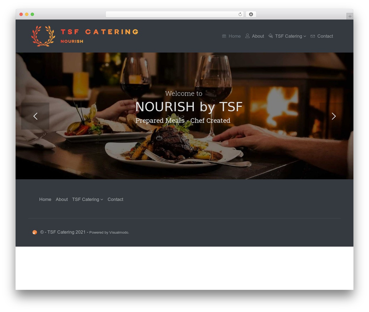 WordPress theme Peak - tsfcatering.com