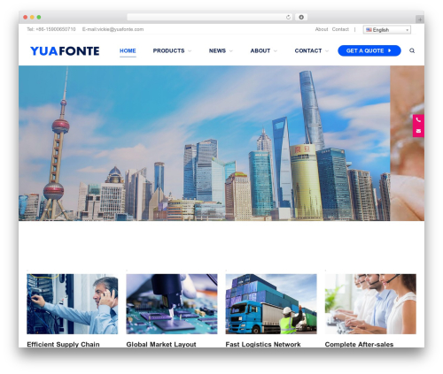 WordPress website theme Generic - yuafonte.com