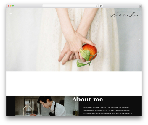 Best WordPress theme Snapster - nicholaslauphoto.com