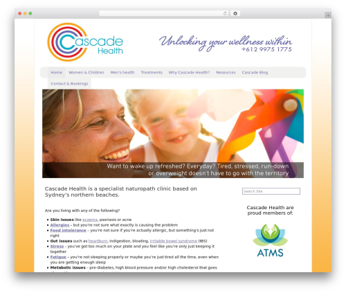Catalyst WordPress theme - cascadehealth.com.au