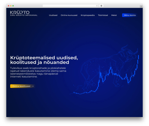 Cryptocurrency price ticker widget pro WordPress plugin - krupto.ee