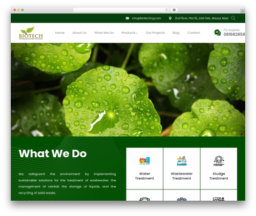 Krowd WordPress theme - biotechng.com