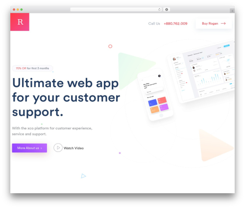 Rogan WordPress theme - getgreenhub.com