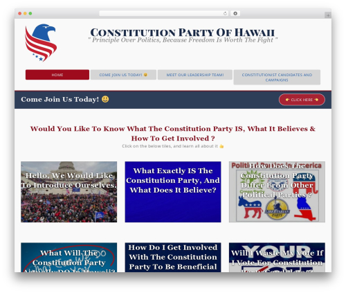 Specia WordPress theme - constitutionpartyhi.com