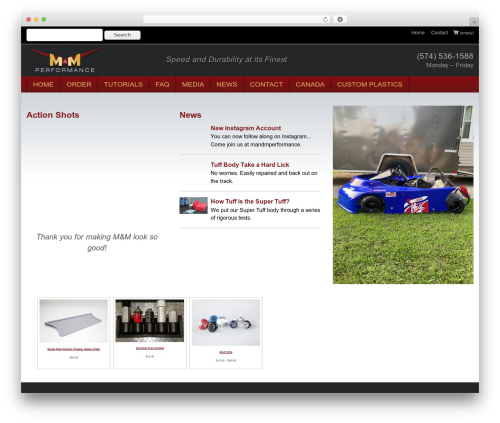 Theme WordPress Digital Hill WordPress Base - mandmperformance.com
