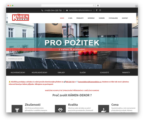 WordPress theme Duplex - kamendekor.cz