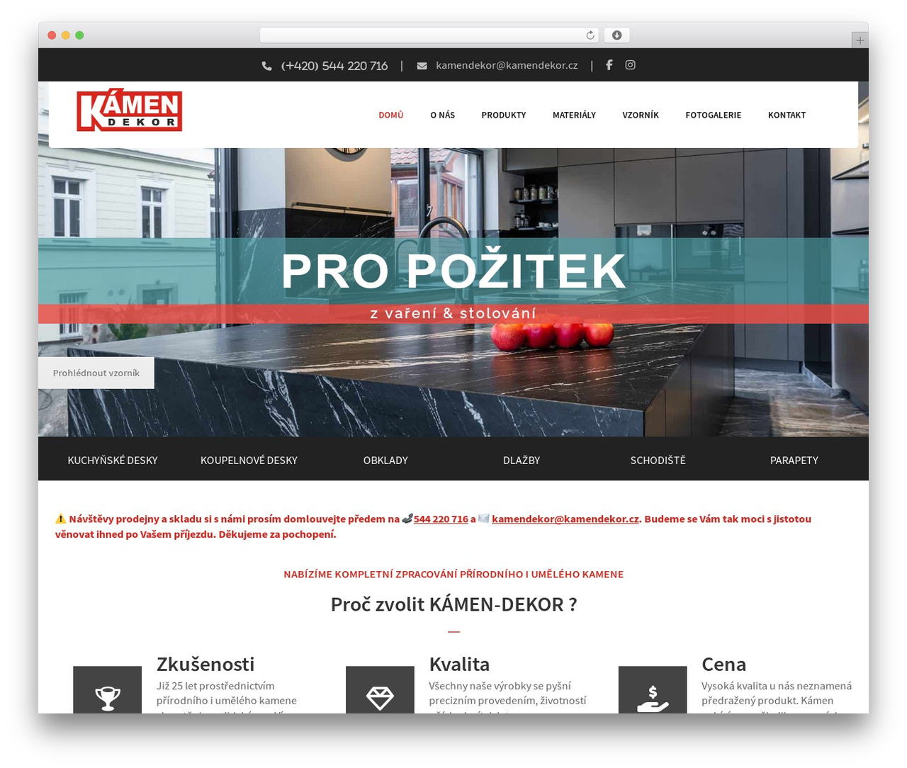 WordPress theme Duplex Child - kamendekor.cz