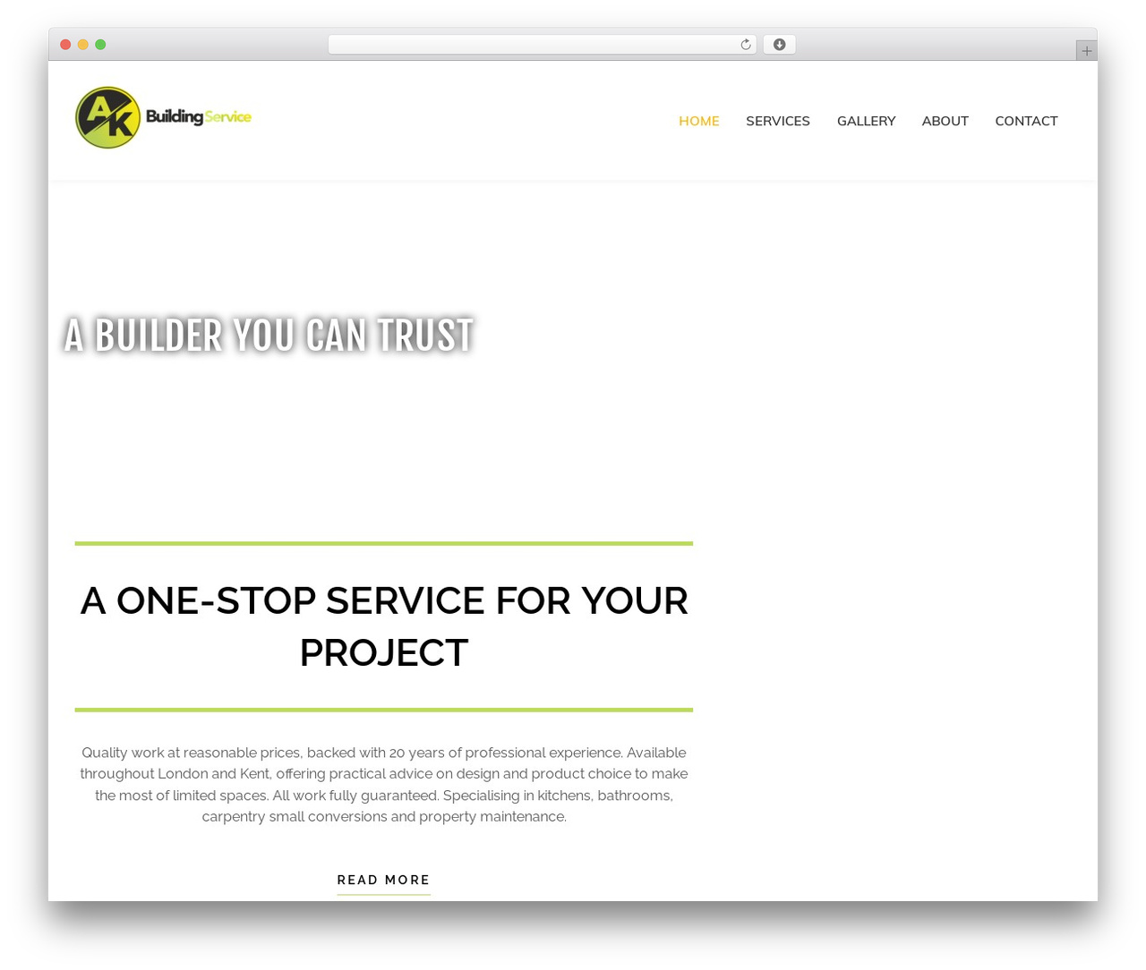 Construction Kit theme WordPress - akbuildingservice.com