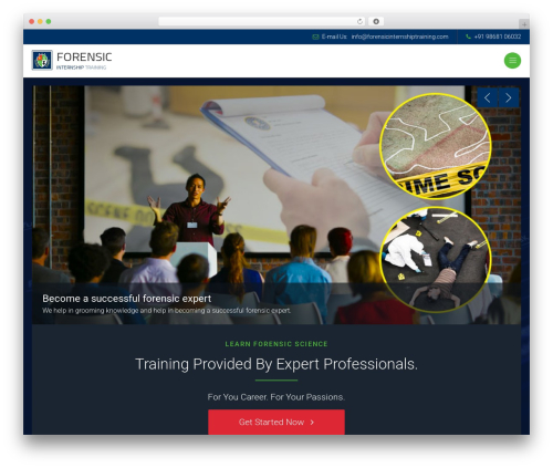 Forensic Theme theme WordPress - forensicinternshiptraining.com