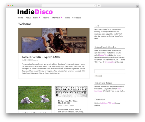 IDTheme WordPress theme - indiedisco.com