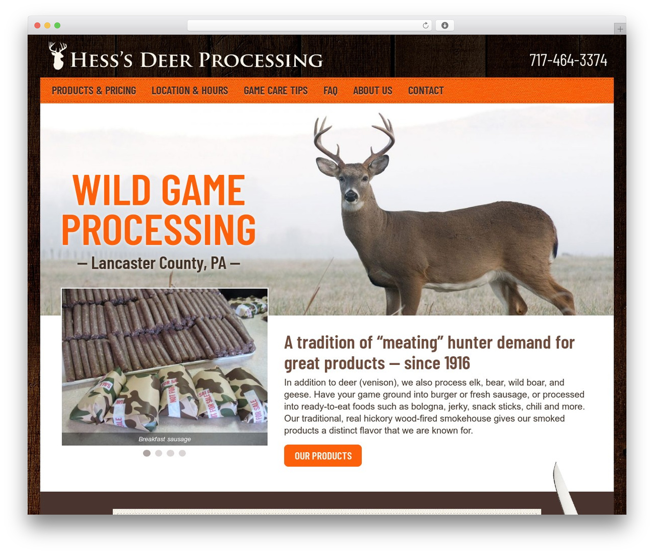 Theme WordPress Hess's Deer Processing WordPress Theme - deerbutchering.com Theme WordPress Hess's Deer Processing WordPress Theme - deerbutchering.com