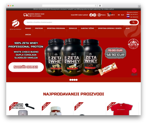 WordPress website theme vdtheme - zetanutrition.hr